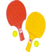 Nippon Table Tennis Racket | Plastic | With Ball | 3-7 Years | Assroted Colours