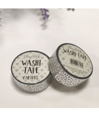 Spots - Silver Washi Tape