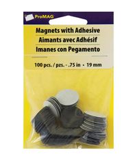 Round Magnets W/Foam Adhesive - 0.75"