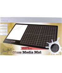 Tim Holtz Glass Media Mat 23.75"X14.25" - Left-Handed
