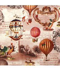 Napkin - Vintage Ballons (Decoupage Napkin)