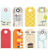 Nautical Small Decorative Tags - 8/Pkg