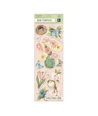 Floral Icon Adhesive Chipboard