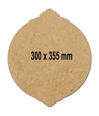 Curved Round MDF Plate #1 -