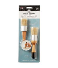 FolkArt Home Decor Paint & Wax Brush Set 1-1/8 inch 