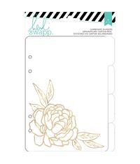 Wanderlust W/Gold Foil Chipboard Tab Dividers