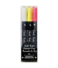 White, Yellow, Pink - Chalk Markers