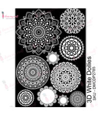 3D White Doilies - Transfer Me