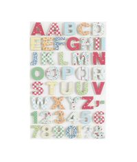 Stitched Fabric Dimensional Alphabet