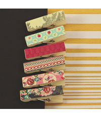 Rosarian Collection - Canvas Covered Wood Clips