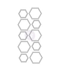 Hexagon Say It In Crystals Adhesive Gemstone Shapes