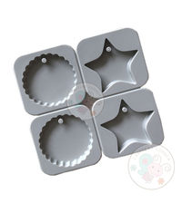 Scalloped Circle & Star Aromatherapy Wax Mould