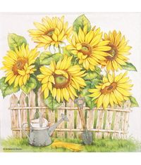 Napkin - Garden Of Sunflowers (Decoupage Napkin)