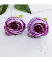 Cabbage Fabric Roses - Lilac