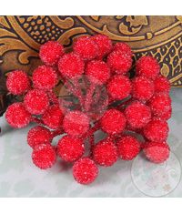 Crystal Beaded Single Pollens - Red