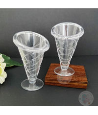 Mini Cone Shape Ice Cream Glass