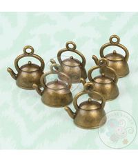 Cute Hot Tea Kettle Charm