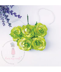 Curved Roses 45 MM - Lime Green