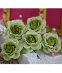 Curved Roses 45 MM - Green Combo