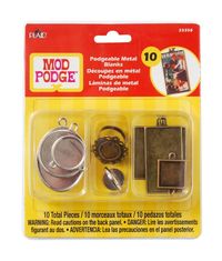 Mod Podge Podgeable Metal Blanks 10/Pkg