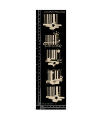 Bar Codes 5pk - Chipboard Cutouts