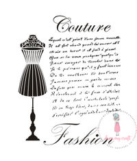 Couture Fashion - Stencil