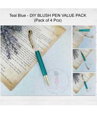 Teal Blue - DIY Blush Pen Value Pack (Pack Of 4 Pcs)