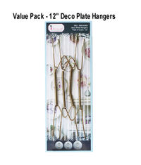 Value Pack - 12" Deco Plate Hangers (Pack of 20 pcs)