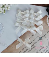 Ivory Ribbon Bows