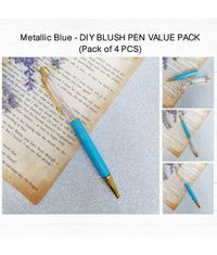 Metallic Blue - DIY Blush Pen Value Pack (Pack Of 4 Pcs)