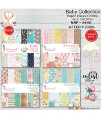 Baby Collection Paper Packs Combo - 12"x 12"