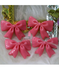 Ruffled Bow - Pink