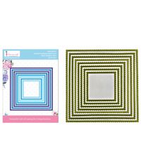 Stitched Scalloped Square Frame LG - Basic Designer Die