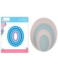 Stitched Scalloped Oval - Basic Designer Die