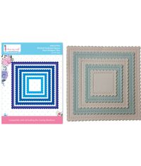 Stitched Scalloped Square - Basic Designer Die