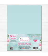 Shrink Prink - Sea Blue Frosted Glass Sheet - Pack of 50 Sheets