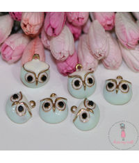 Little Owls - Blue/White