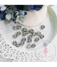 Silver Diamond Stud - 6 mm