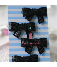 Sparkling Bow - Black 