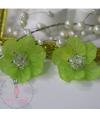 Small 3D Fairy Flowers - Green