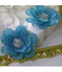 Big 3D Fairy Flowers - Blue