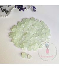 Pastel Green Heart Droplets - Assorted