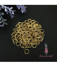 Jump Ring - Golden 7 X 7 mm