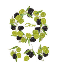 Olive Wreath - Fabric Transfer Sheet