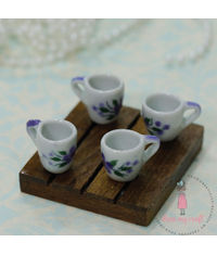 Miniature Floral Mugs