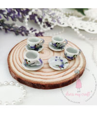 Miniature  Printed Tea Set #1