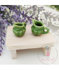 Miniature Small Water Jug Green