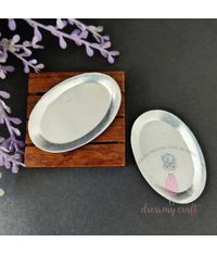 Miniature Metal Oval Platter