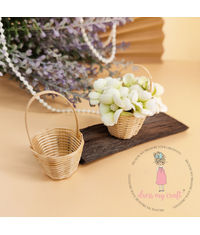 Miniature Bamboo Flower Basket - Small