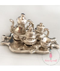 Miniature Metal Tableware Tea Set